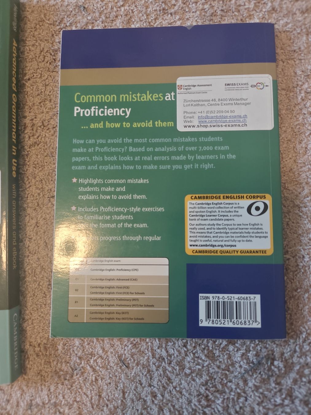 Libri: Advanced Grammer in Use + Common mistakes Buch – Usato da Zumikon venduto da miiracl 2