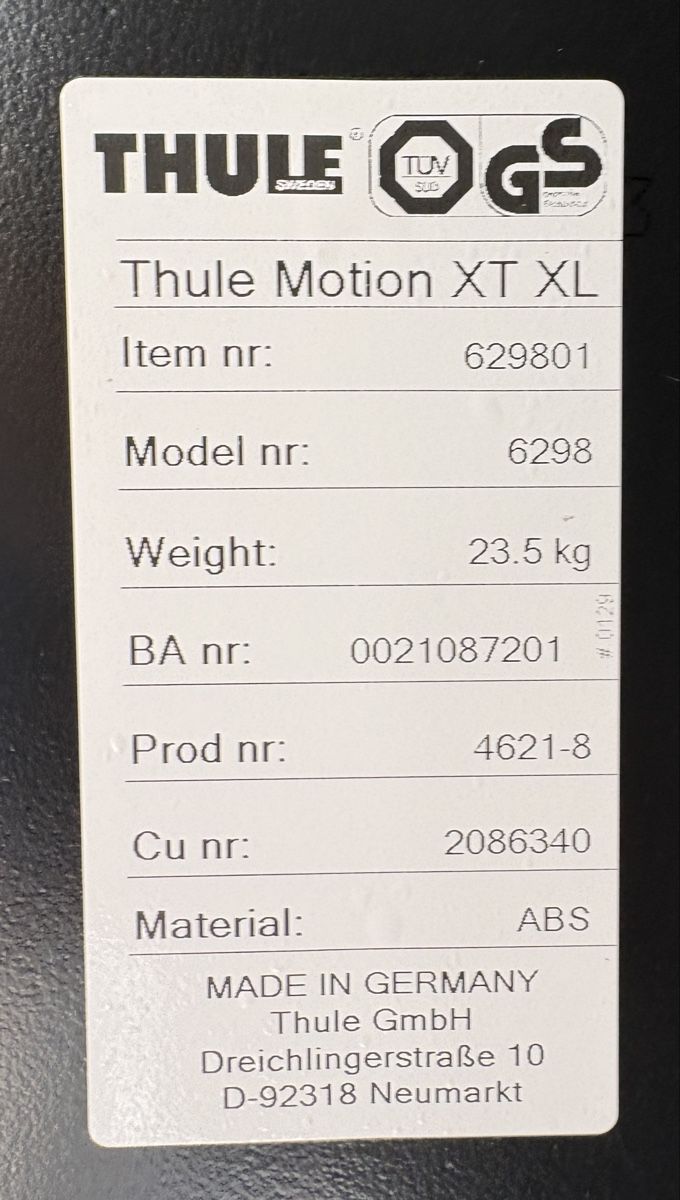 Thule Box da tetto: Dachbox Thule Motion XT XL Schwarz – Usato da Einsiedeln venduto da wbkuri 4