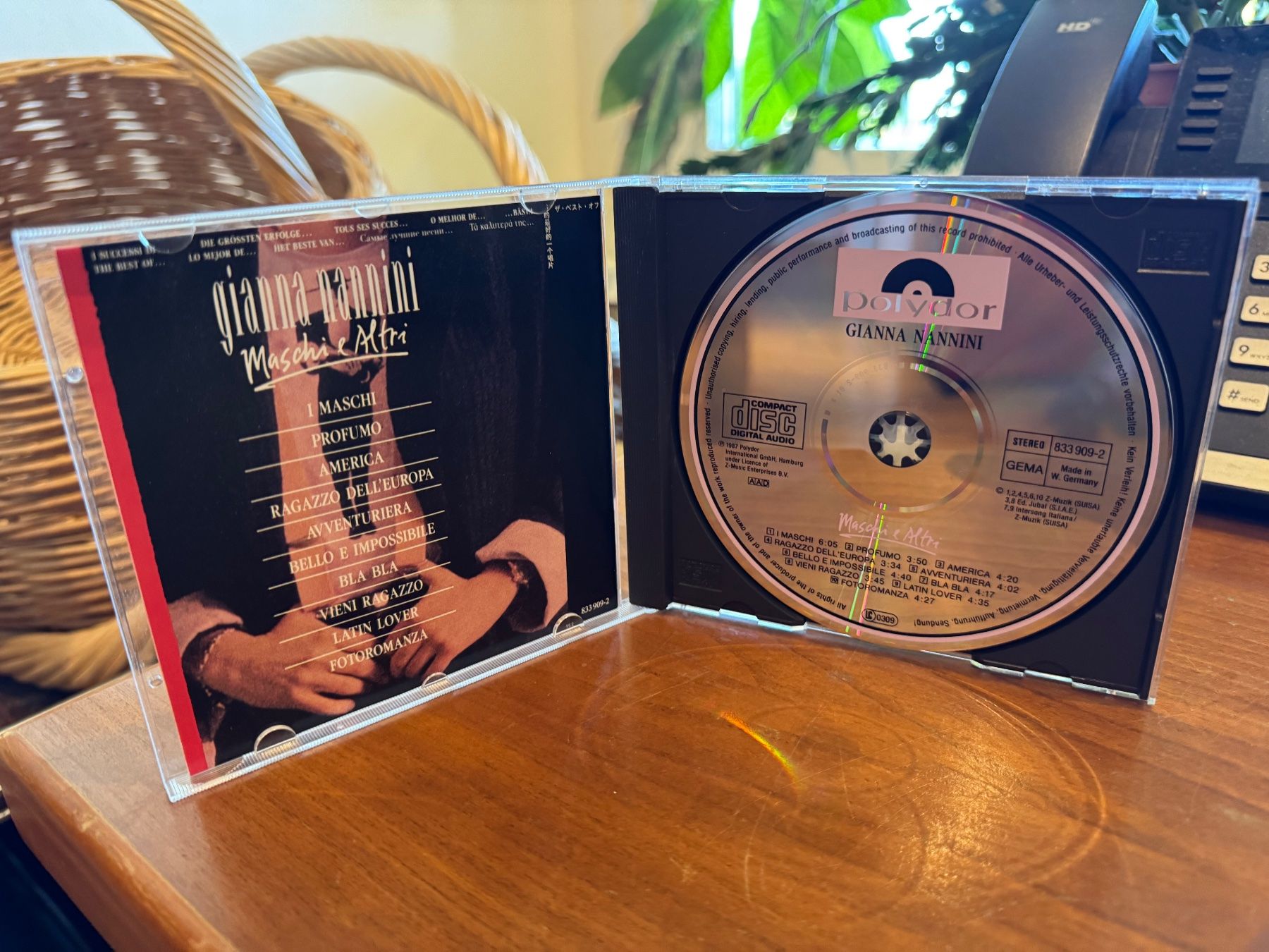 CD: Gianna Nannini - Maschi E Altri - SRA05C – Usato da Küsnacht ZH venduto da pdproject 2