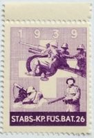 Soldatenmarke 2.WK, Stabskp Füs Bat 26, vi, ge, Wi Inf 236-2