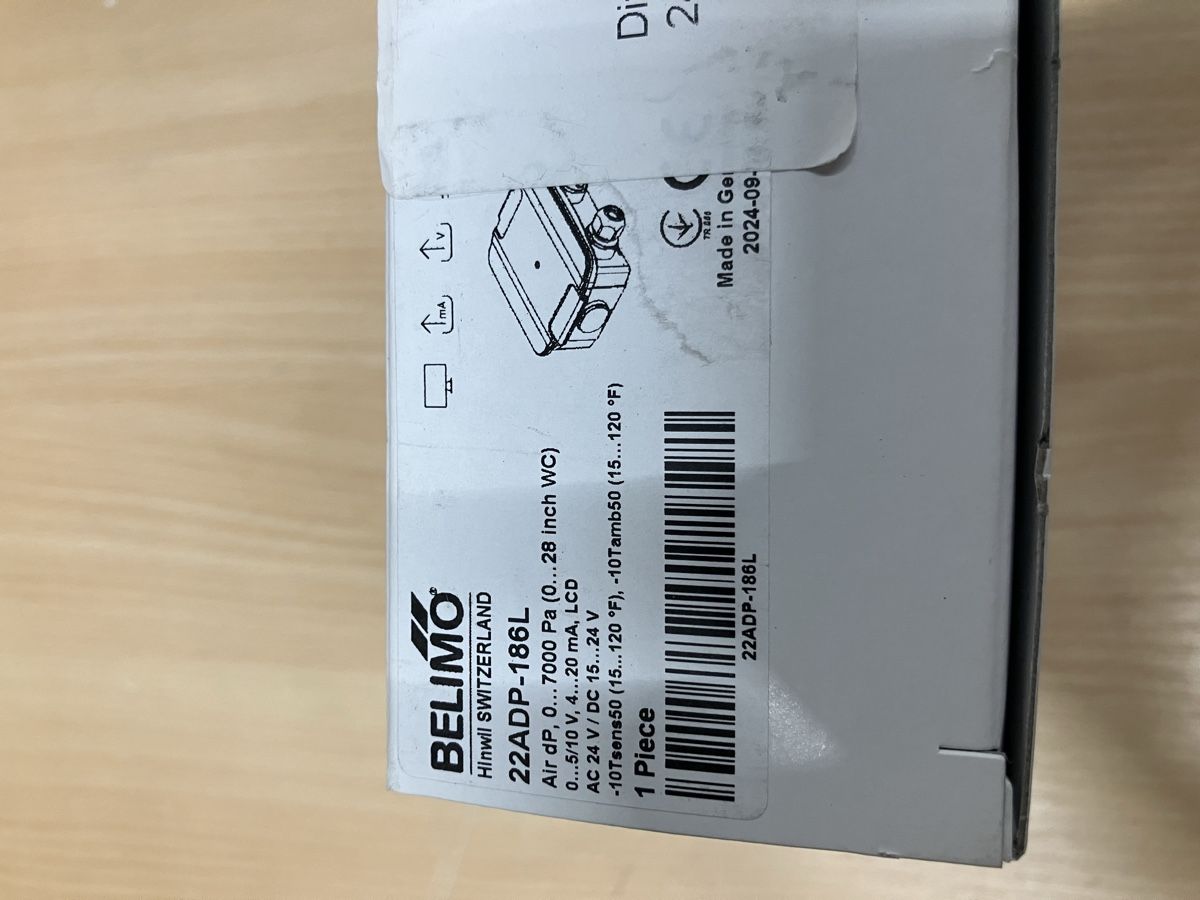 Belimo Composants électroniques: Differenzdrucksensor 22ADP-186L – Neuf avec emballage d'origine à Sevelen par Mjoschi 1