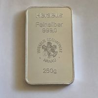 Lingot d'argent 250 grammes