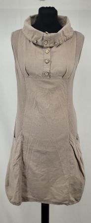 BABY DOLL Robe taupe sans manches M