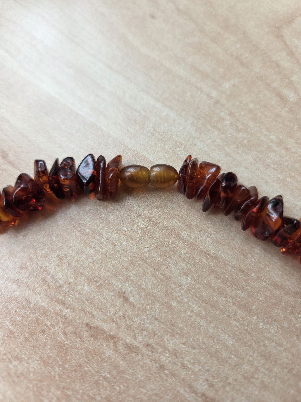 Catenine: Wunderschöne Cognac Farbene Bernstein Kette Länge 49cm  – Usato da Winterthur venduto da katzen07 1
