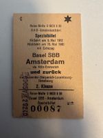 Historische Sonderzug-Fahrkarte der SBB