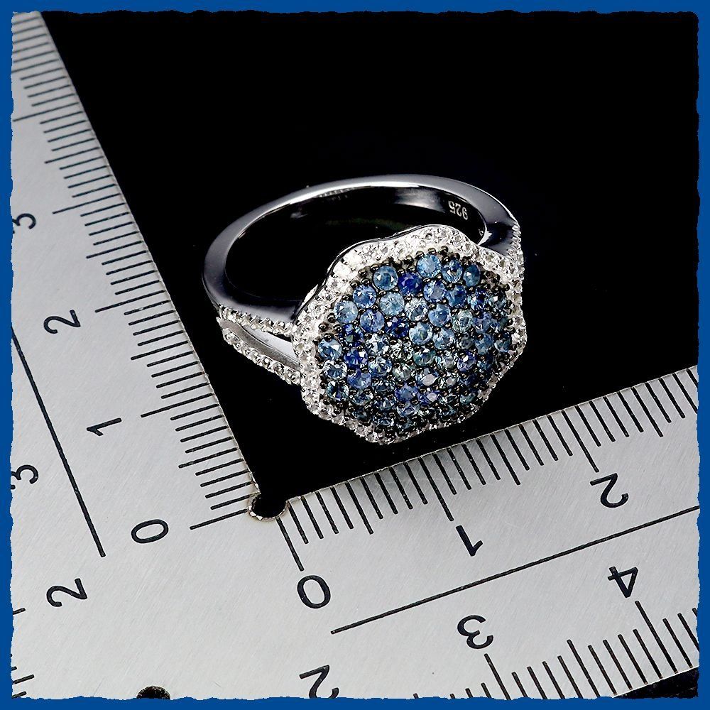 Anelli: ♛ Saphir 925 Silberring – Nuovo e nell'imballaggio originale da Oberglatt ZH venduto da Hot-Spot 2