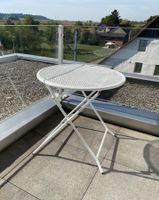 Runder Metall-Gartentisch / Balkontisch, klappbar, Ø 70 cm