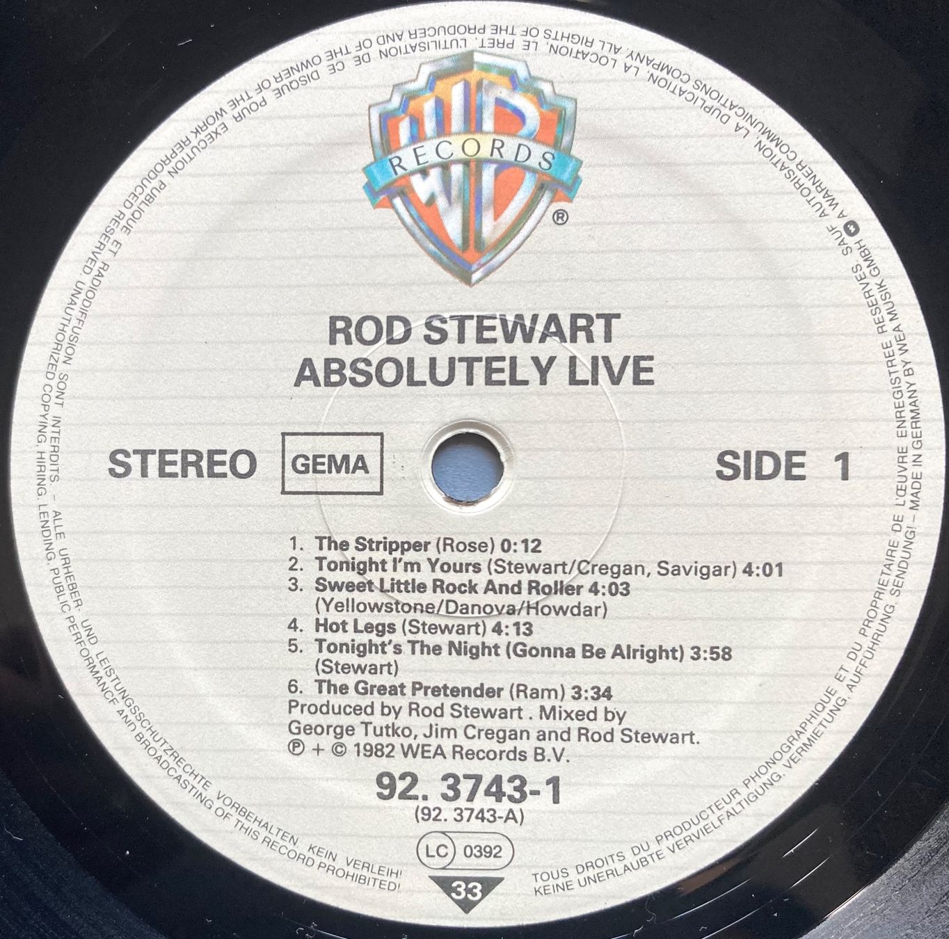 Dischi in vinile: ROD STEWART - ABSOLUTLY LIVE – Usato da Poliez-Pittet venduto da Newtown-Records 3