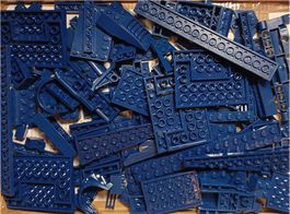 LEGO 150 Verschiedene Dunkelblaue Teile -D32