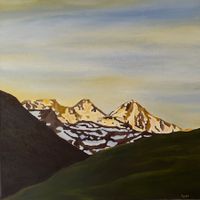 Bündner Bergbild (Ölgemälde)