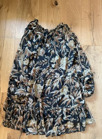 HM, Floral dress with long sleeves, EU38