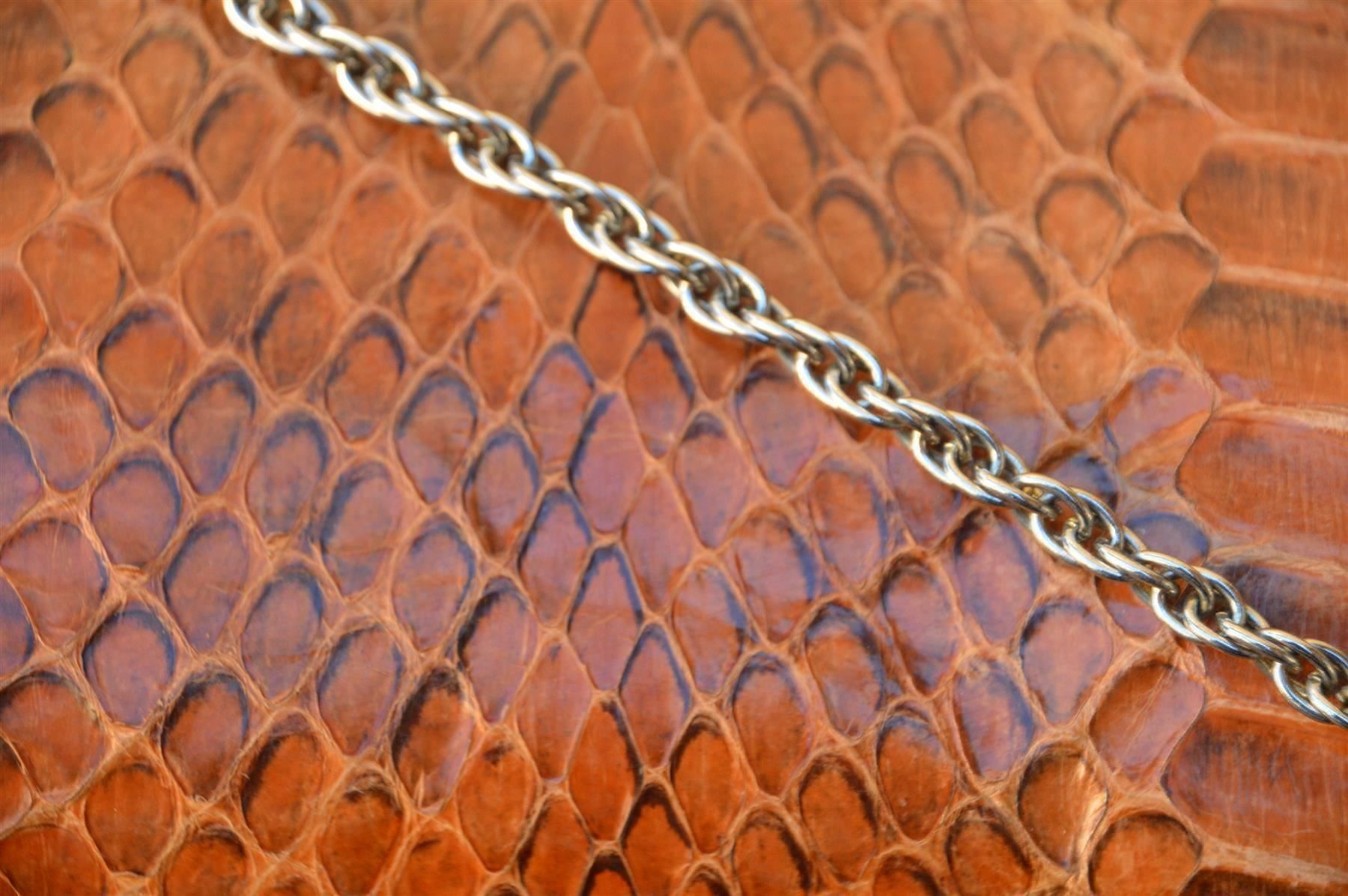 Taschen für Damen: Sac cuir de serpent Tasche Schlangenlede – Gebraucht aus Collonges von Auganien 7