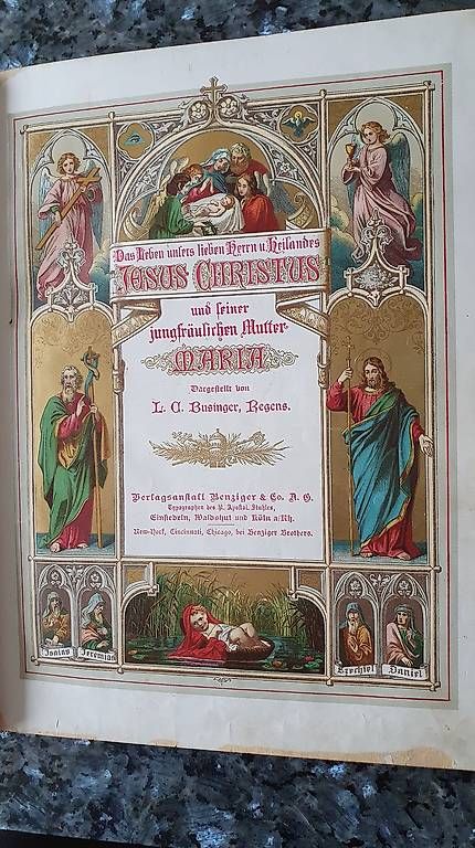 Libri: Bibel L C Businger Leben Jesu um 1873 – Usato da Zürich venduto da mechanixall 3