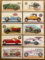 1968 - 10 Vintage HISTORY OF THE MOTORS CARS Sammelbilder