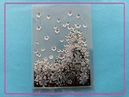 Blumen -  11x16cm Silikonstempel