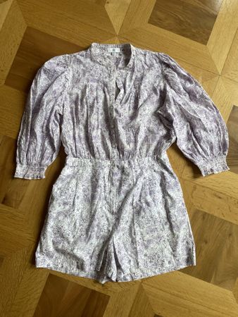 Combinaison short La Redoute fleurie violette T42 bon état