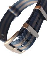 NATO Strap Seat Belt Armband 20 mm navy grau 8385