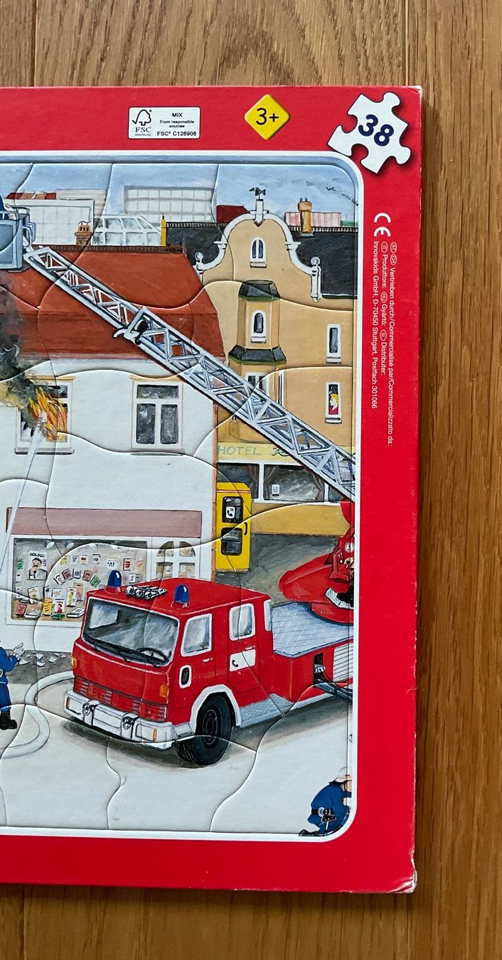Puzzle: 2  Puzzle, 3+, Feuerwehr/Polizei – Usato da Niederteufen venduto da sicmu 4