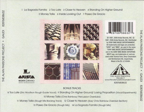 CDs: The Alan Parsons Project – Gaudi – Gebraucht aus St.Gallen von jalamusic 1