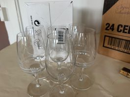 24 Cognacgläser 4cl & 2cl Messmarkierung neu