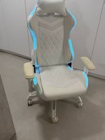 Gamingstuhl weiss mit led