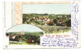 Gruss aus Gossau (ZH) Dorfansichten Jugendstil Obfelden 1901