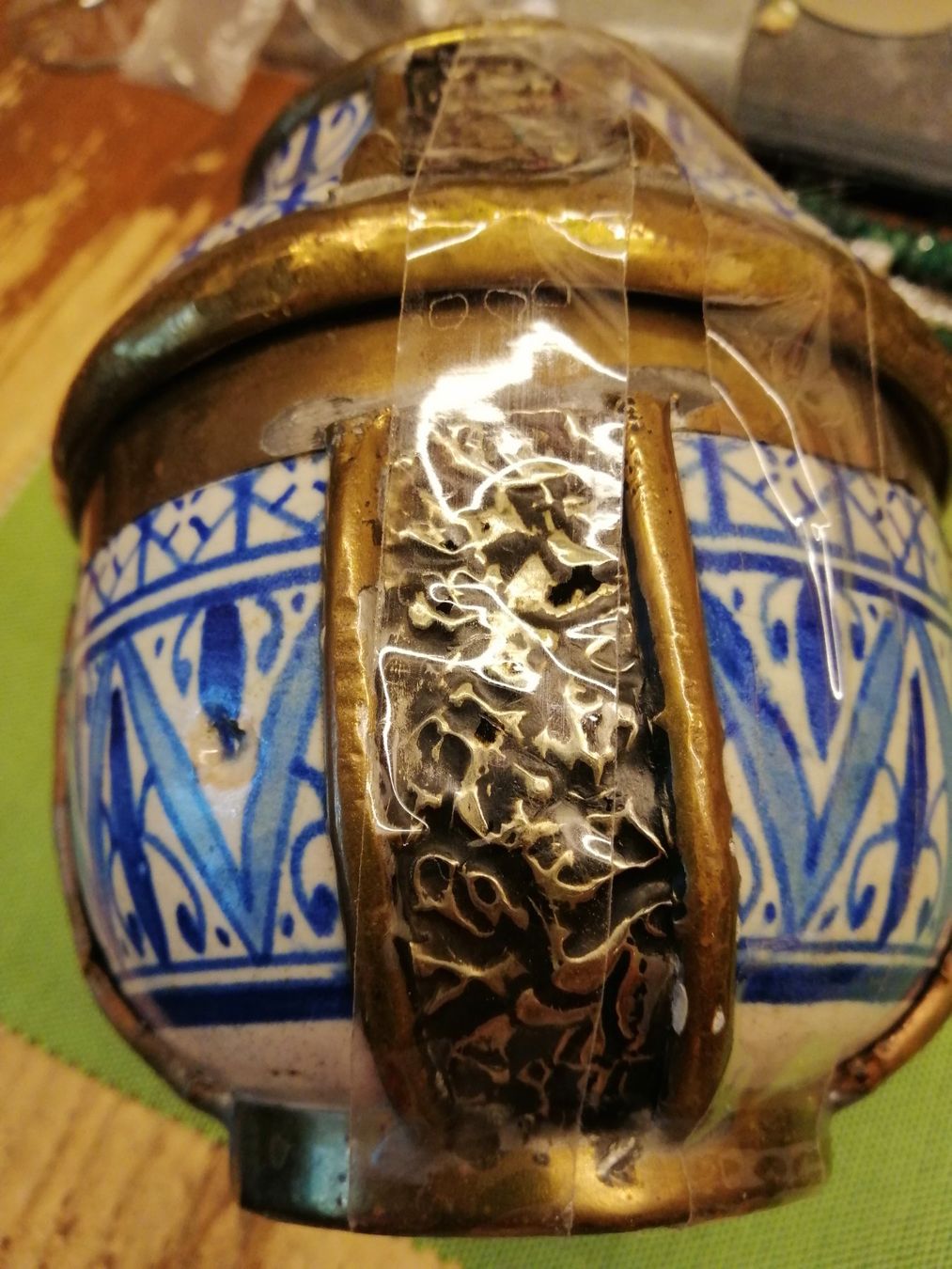 Töpfe: Vintage Dose Marokko, Handarbeit – Gebraucht aus Rheinfelden von Cleopatra2000 1
