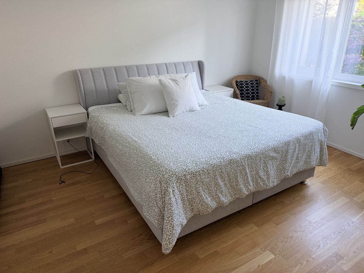Letti: Boxspringbett / Bettgestell grau, 180x200 – Usato da Dottikon venduto da luc_zd8x 1