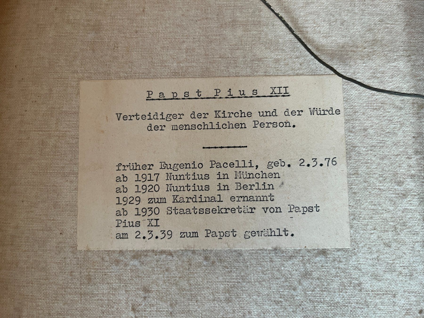 Foto & Immagini: Bild Papst Pius XII – Usato da Ostermundigen venduto da Schmiedi70 3