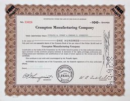 Crampton Manufacturing Company, Michigan - 1962