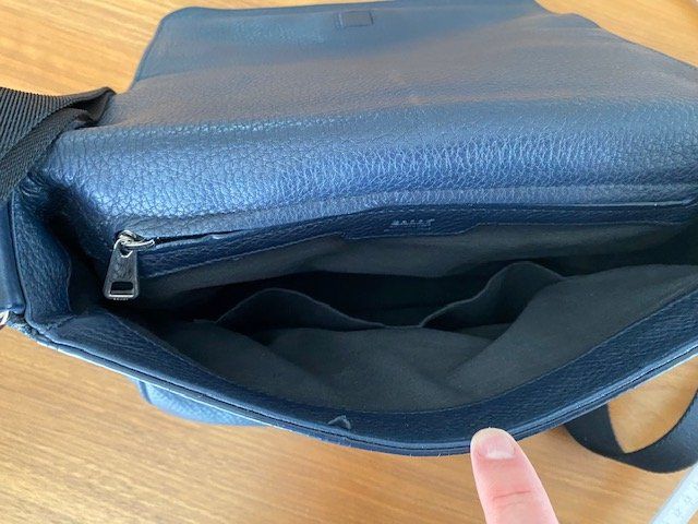 Bally Borse: Bally, Umhängetasche, Leder, grau – Usato da Münchenbuchsee venduto da Michael_Buchsi 4