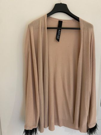 Schicker Cardigan in beige von REVISE, 1 x getragen