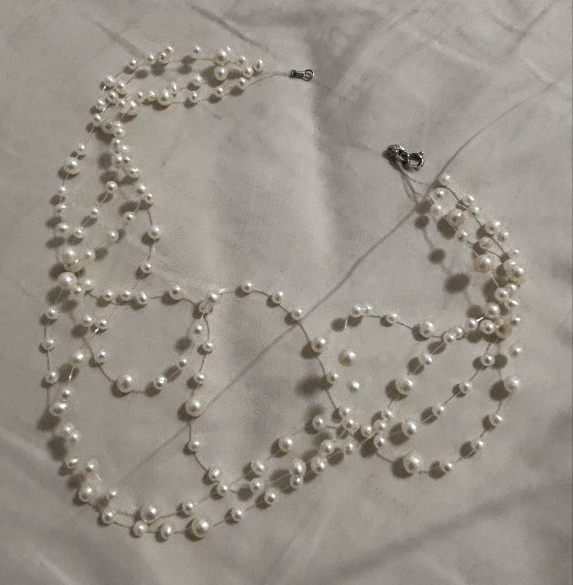 Perles (synthétiques): Perlen Collier mit Silber Verschluss – D'occasion à Zollikerberg par Jvac2 2