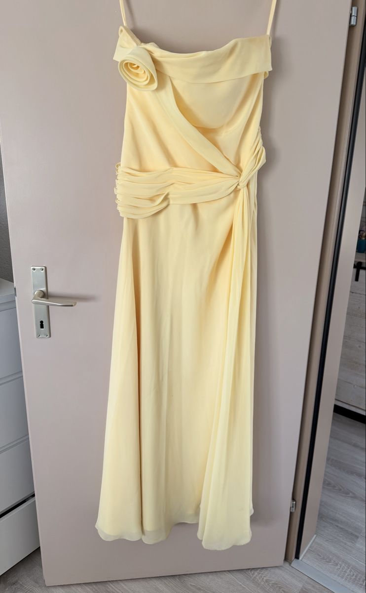 Vestiti: Sommerliches, elegantes, gelbes Abendkleid – Nuovo (secondo la descrizione) da Nussbaumen AG venduto da nad_lq9s