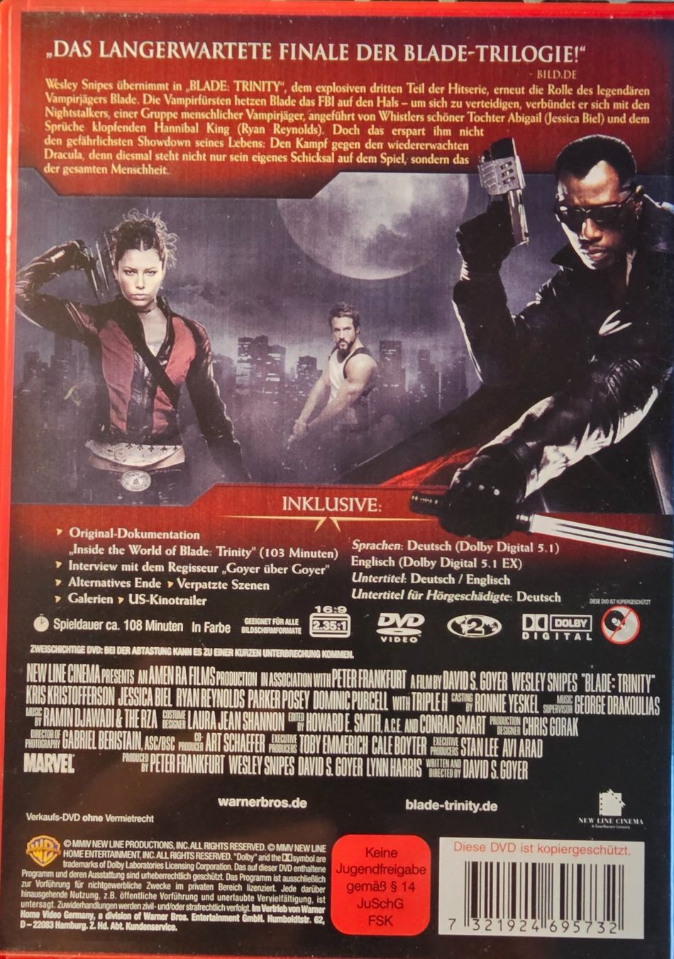 Tutti i DVDs: Blade Trinity - 2-Disc-Edition DVD – Usato da Wahlen b. Laufen venduto da Cg10 1