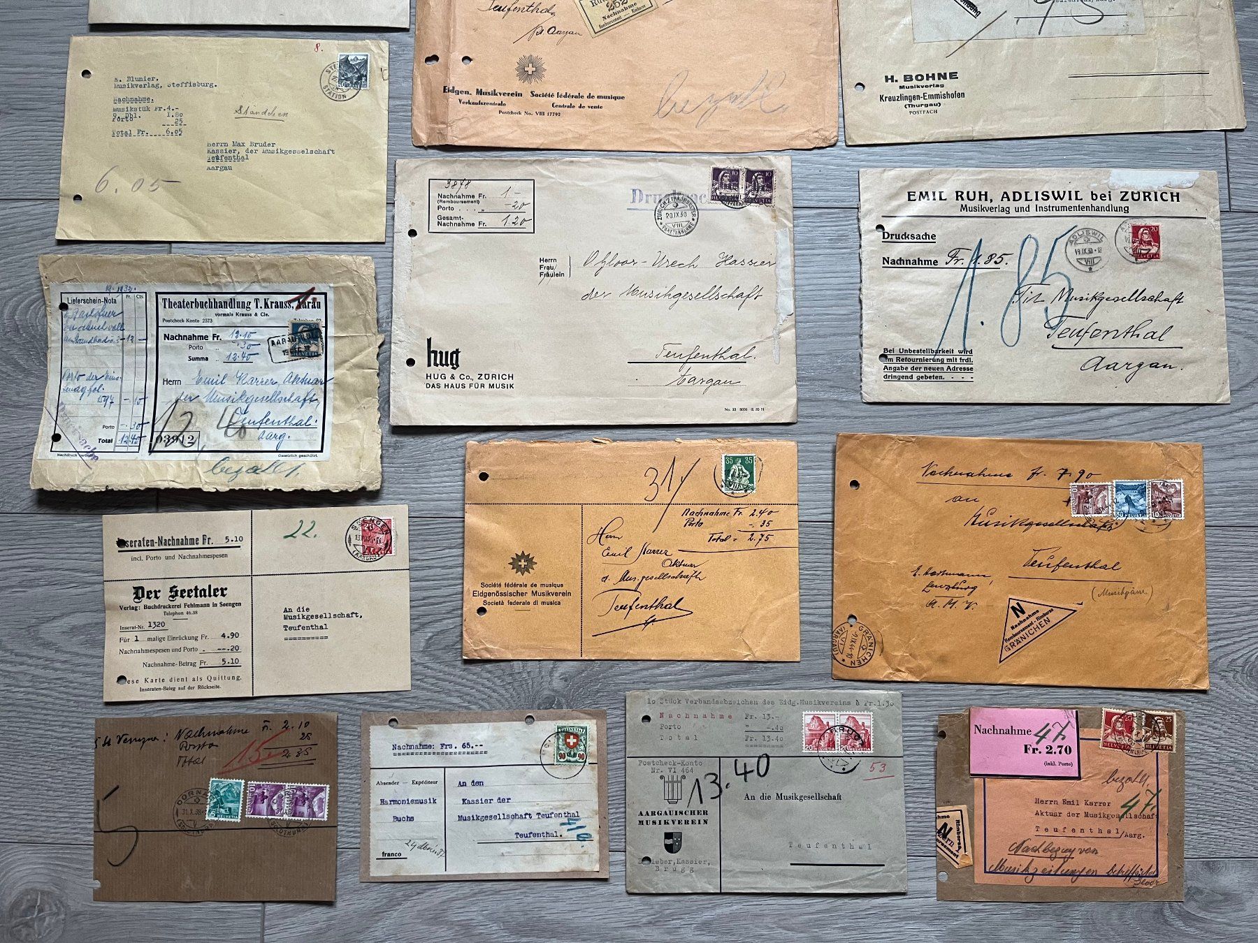 Buste & buste per spedizione: alte Briefumschläge Postkarten Briefmarken A – Usato da Unterkulm venduto da Fabulirius 2
