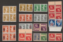 Lot postfrische Kehrdruck Ausgaben **