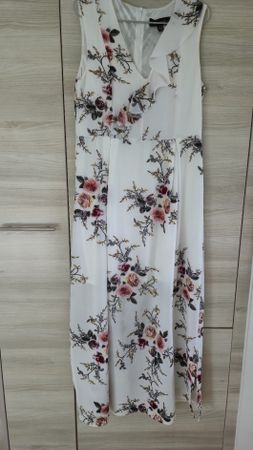 Robe longue fleurie Mela London, Taille 40, parfaite.