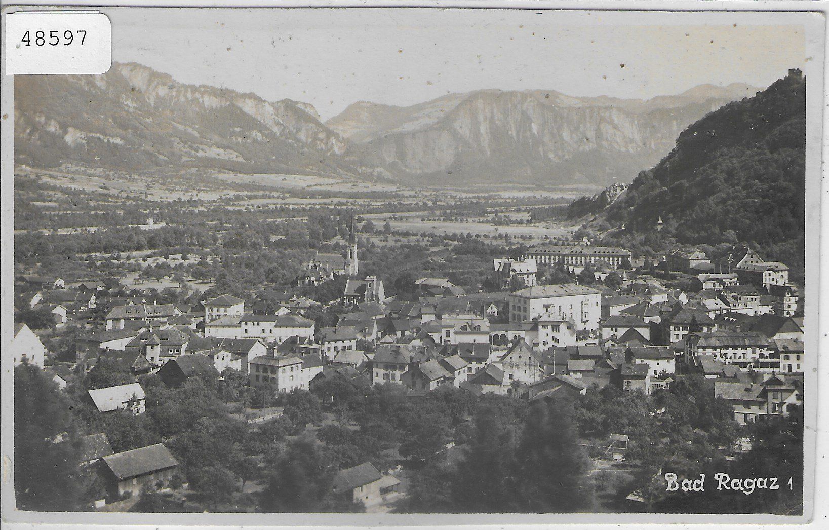 Ansichtskarten: Bad Ragaz - Generalansicht – Gebraucht aus Ettingen von Kartenplanet