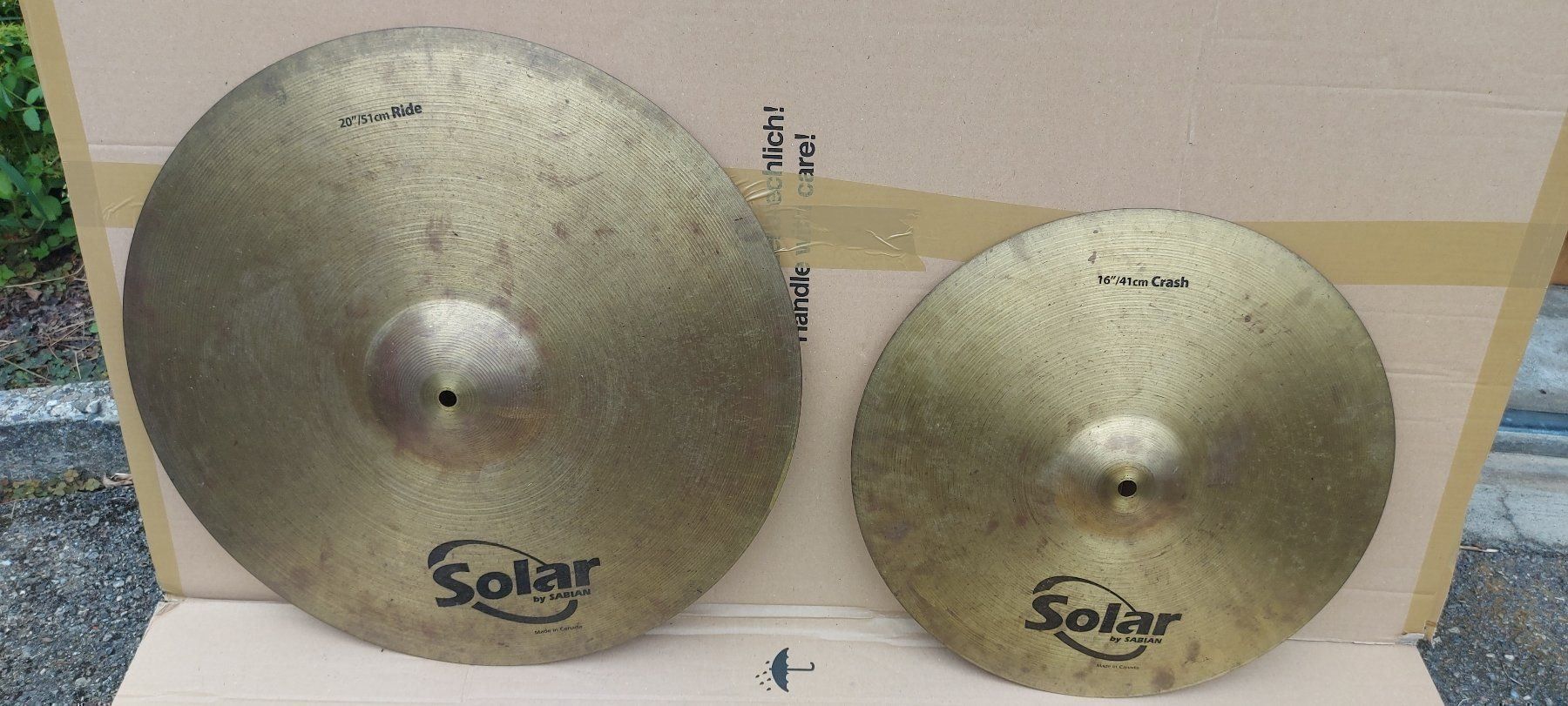 Sabian Strumenti musicali: Solar By Sabian becken set ; 20", 16", 14" – Usato da Glattbrugg venduto da Swissmusik 2