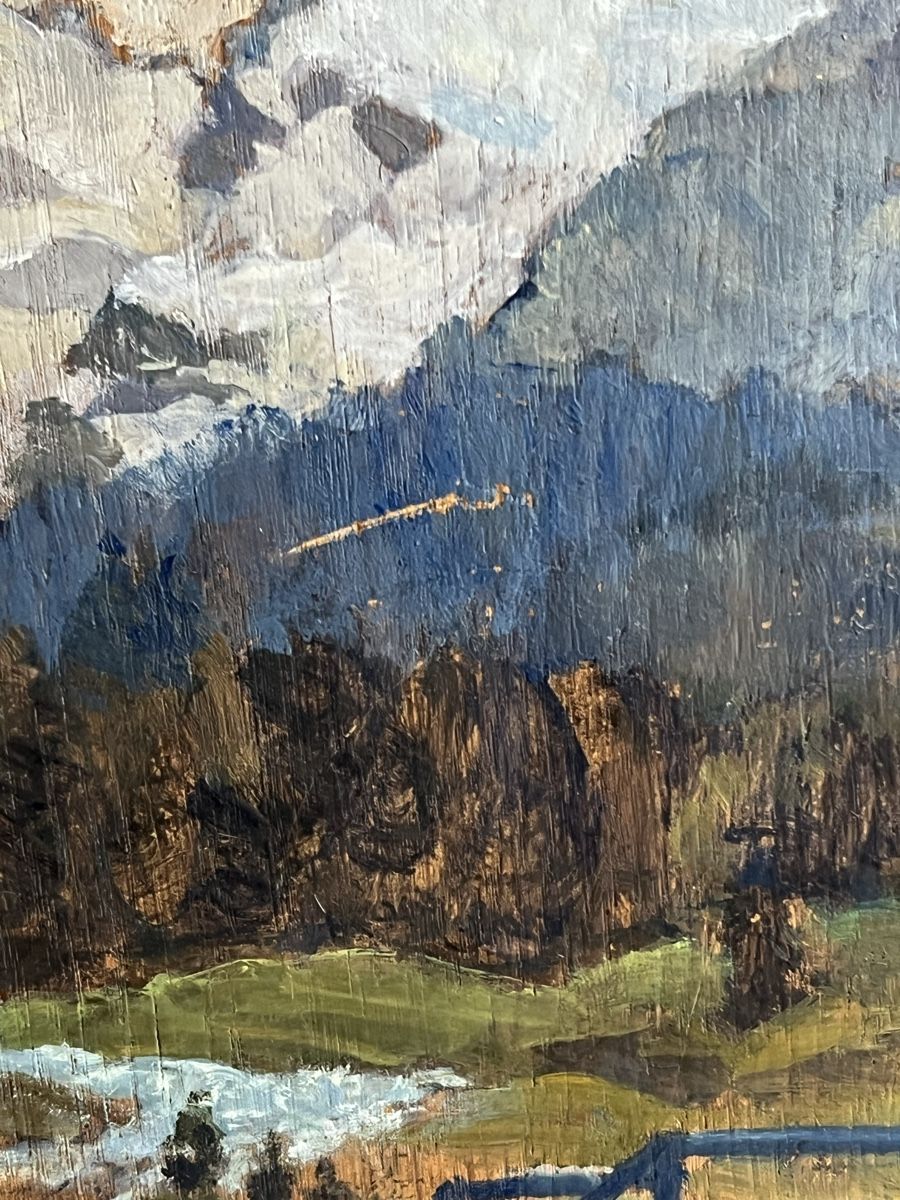 Dipinti: Gemälde Landschaft mit Spiegelung signiert – Usato da Urnäsch venduto da Ursjack 2