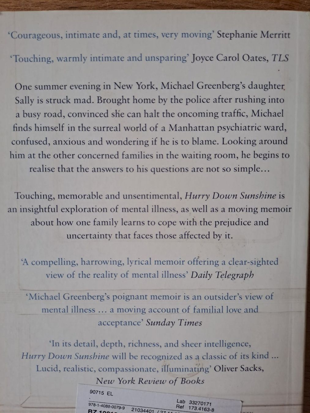 Libri: hurry down sunshine – Nuovo (secondo la descrizione) da Sevelen venduto da Cangaroo 1