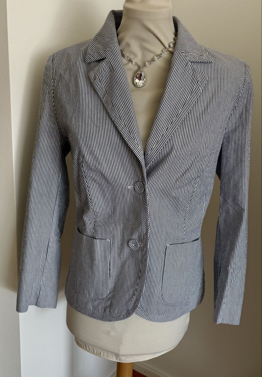 C&A Vestes: Blazer striped navy white 40 Baumwolle M – D'occasion à Rheinfelden par nad_6hrl