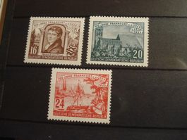 Satz DDR 700 Jahre Frankfurt  ** 1953