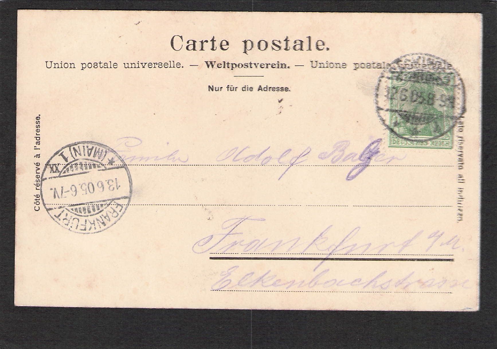 Cartoline postali: AK, AG , Laufenburg , 1905 – Usato da Reichenburg venduto da Pipo-67 1