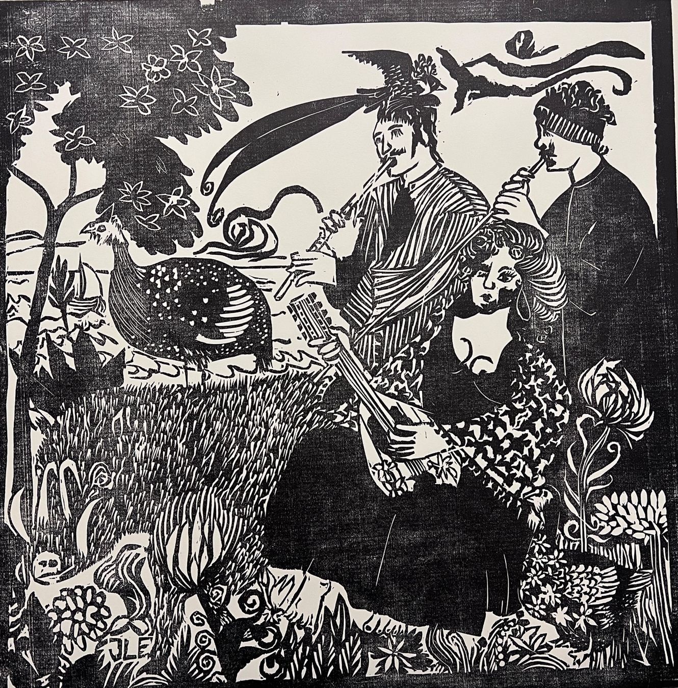 Xilografie: Jürg Lerch 1969 Holzschnitt – Usato da Gersau venduto da grafik-kunst 5