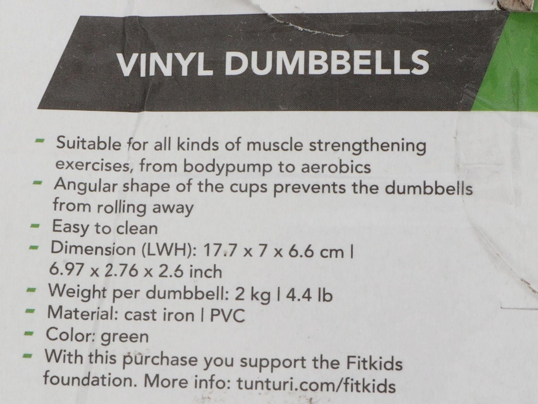 Tunturi Manubri & Pesi: TUNTURI Vinyl Hanteln 2kg – Nuovo (secondo la descrizione) da Steinen venduto da Restwert_Steinen 9
