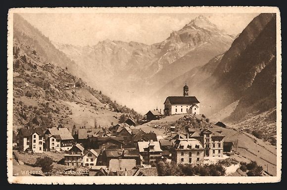 Cartoline postali: Wassen, Gotthardbahn, Ortspartie und die – Usato da Berlin venduto da bartko-reher