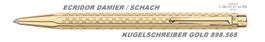 898.568 DAMIER Schach * Ecridor CDA * Kugelschreiber GOLD
