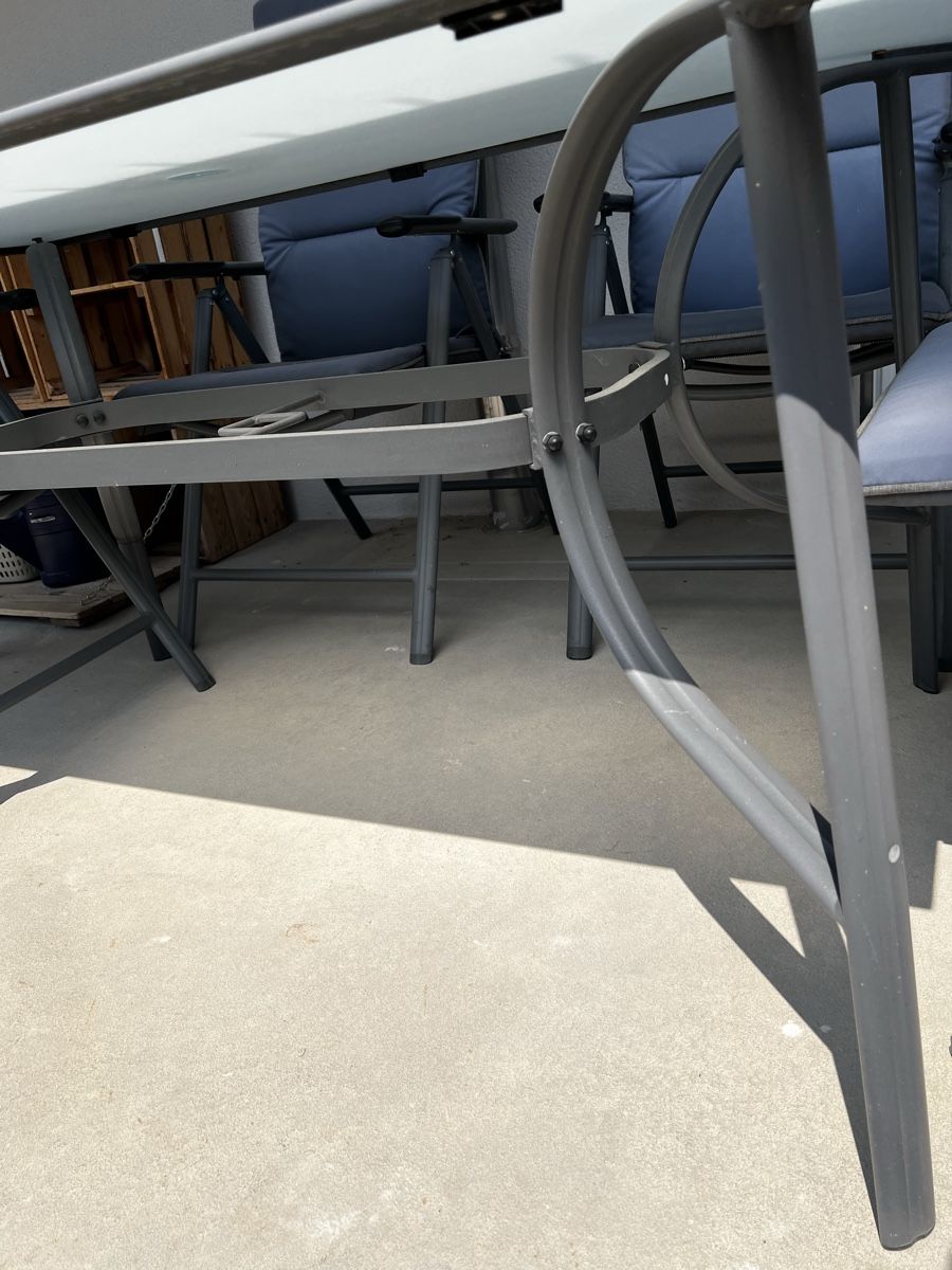 Tischset: Gartentisch und Stühle  – Gebraucht aus Wölflinswil von iam_g9gb 8